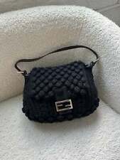 Vintage Fendi Black Crochet
