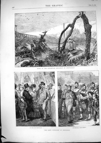 Old 1871 gun cotton explosion - cotton,