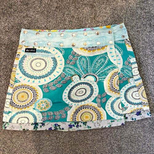 Moshiki turquoise floral mini - turquoise,