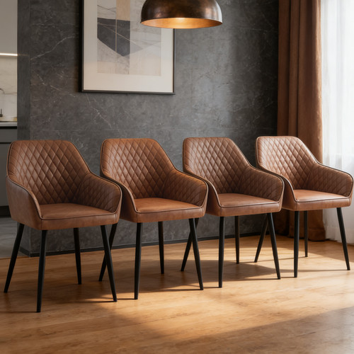 4pcs dining chairs - 2/4pcs,