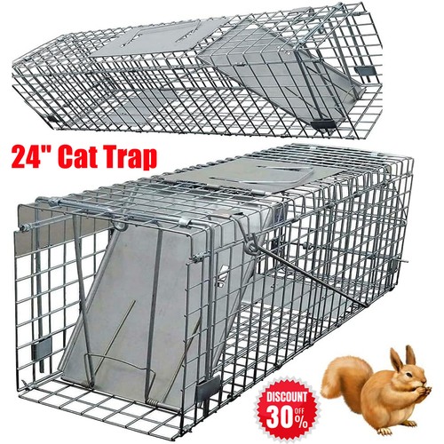 Live animal cage trap - trap, heavy