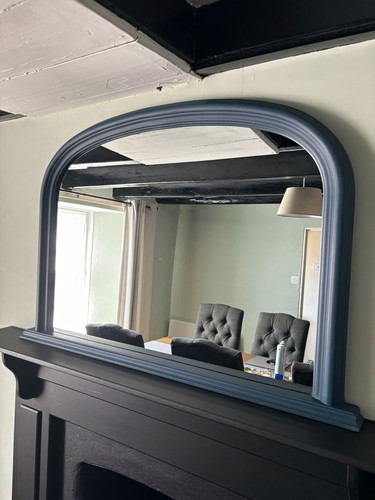 Arched blue painted - arched,