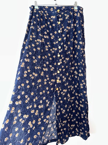Button front long - long, blue