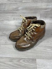 Vintage Timberland Gore-Tex Brown Moc Toe Ankle Boots Men's Size UK 7