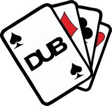 DUB ACES The Ace of Dubs Playing Cards Design For Retro Camper Van car sticker