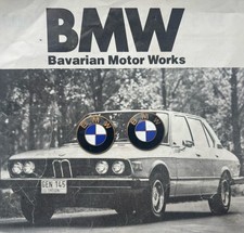 Two BMW Brass Gear Knob Badges Vintage 2002 E30 E34 CSL E38 E9 02 isetta 3200sc