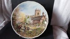 Royal Doulton Bone China England Village Life On Memory Lane Display Plate ✅1181