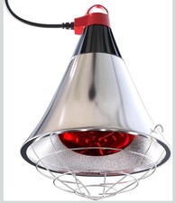 Neviland Infrared Heat Lamp with 250W Heat Bulb High/Low Switch For Poultry