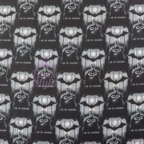 Batman comic cotton fabric - batman, dc