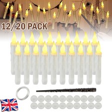 12/20x Floating LED Candles w/