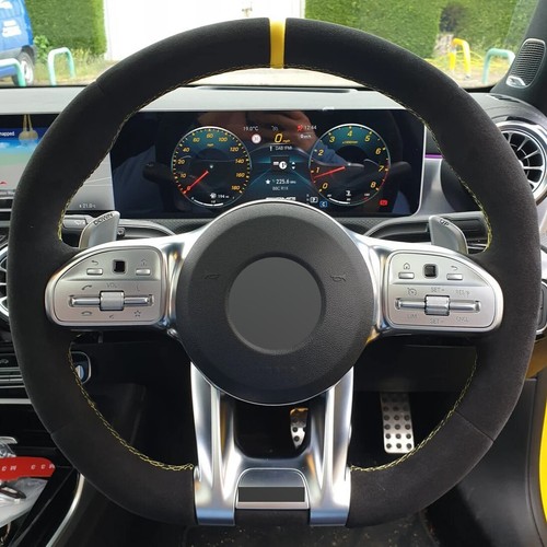 Alcantara steering wheel - alcantara, cover