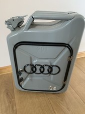 BLACK Metal Jerry Can Drinks Cabinet - Mini Bar - Spirits Mixers Glasses Bottles