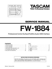 Service manual for Tascam