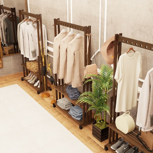Walnut wood rolling clothing - walnut,
