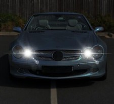 For SL R230 2001-2012 Xenon White 15 SMD LED Sidelight 2 Pcs Bulbs Lighting