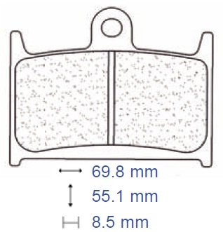 Brake pads carbon - pads,