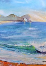 Art painting print, seascape