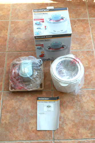 Silver crest ice - cream, maker