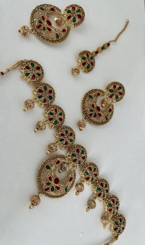 Gold jewellery set - gold,
