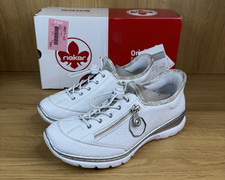 Rieker Elasticated Trainers Women's EU 38 UK 5 White Antistress Shoes L32F1-80