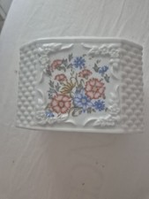 White Vintage Floral Ceramic
