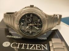 Citizen Men’s Eco-Drive Skyhawk World Time Titanium Bracelet Watch JR3060-59F