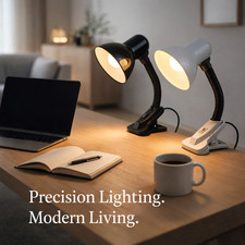 Adjustable Desk Clamp Lamp Bed