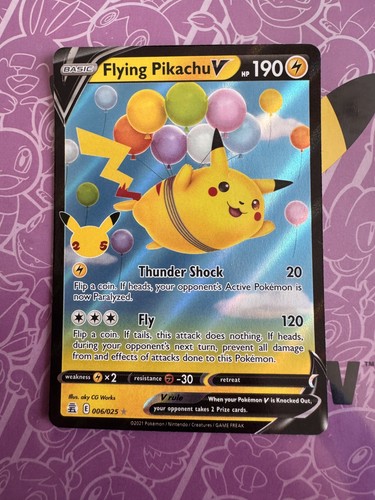 Flying pikachu 006 025 - flying, holo