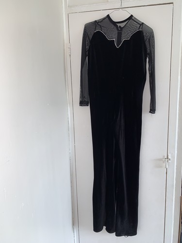 Dance suit black velvet lace - suit,,