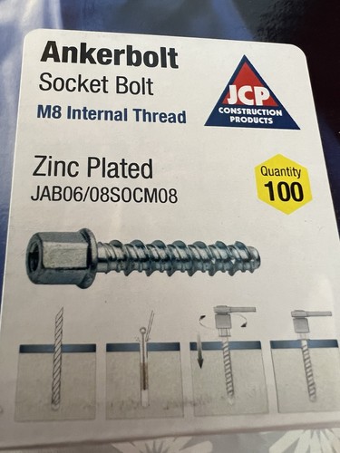 Jcp ankerbolt internal - jcp, m8