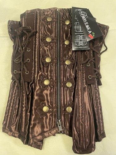 Burleska rock brown satin - brown,