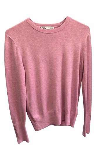 Zara women purple knit sweater - purple,