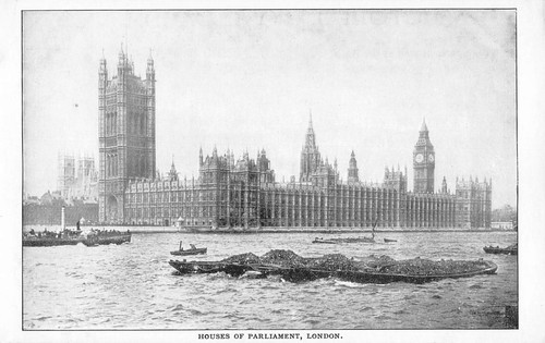 Postcard london houses of - london,