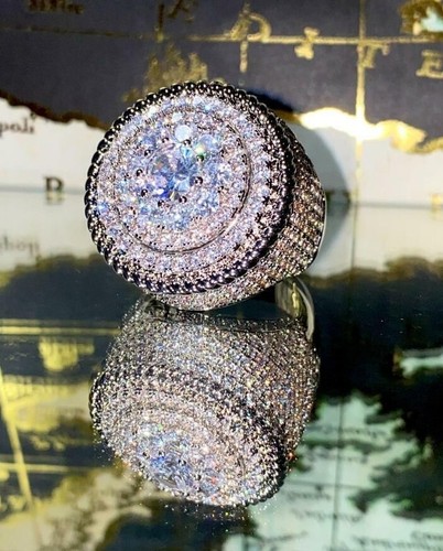 Mens bling ring - ring, 2.5ct