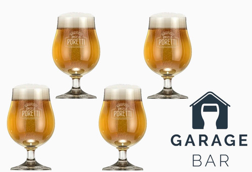 Set poretti beer glasses - of,