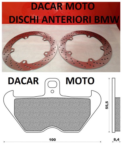 Pair front discs bmw k1200 - pair,