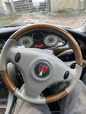 Rover wood steering wheel - steering,