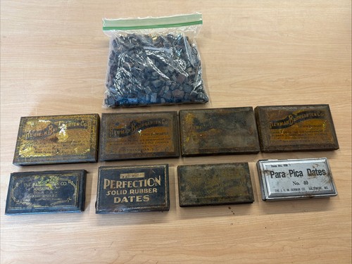Vtg letterpress type set - letterpress,