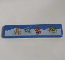 Vintage Care Bears Plastic Pencil Box Case - 1980s Stationery