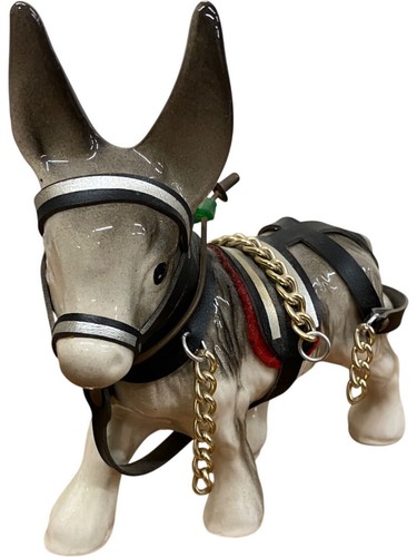 Ceramic donkey figurine - donkey, with