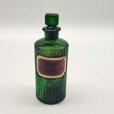 Antique green glass apothecary - antique,