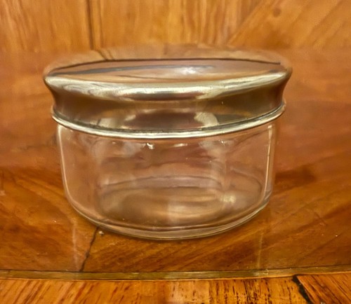 Vintage ribbed glass vanity - ribbed,
