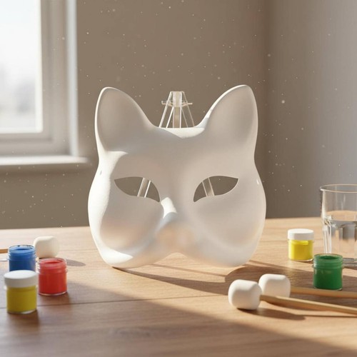 Paper mache mask - paper, customizable