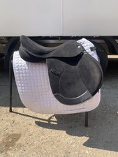 Collegiate Black Synthetic GP Saddle With Changeable Gullet System - 16.5”