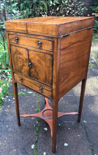 Georgian Mahogany Washstand c.1800 – Original Fittings, Antique Furniture