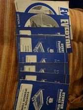 8 X Everton Programmes From
