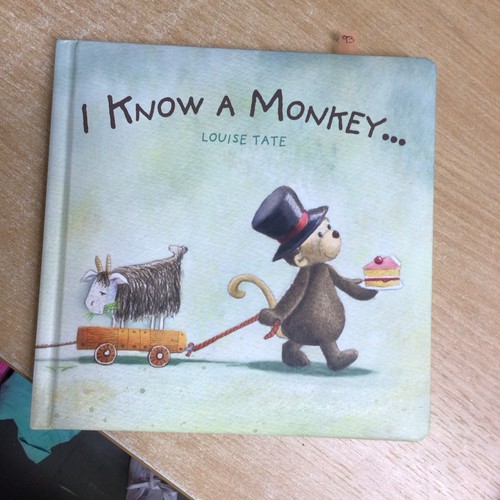 Jellycat know monkey book - monkey,