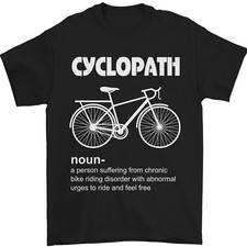 Cyclopath Funny Cycling Bicycle Cyclist Mens T-Shirt 100% Cotton