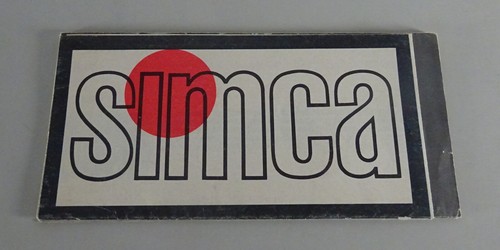 Brochure simca - brochure/brochure,