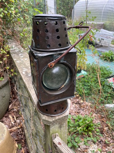Vintage railway lamp - railway,